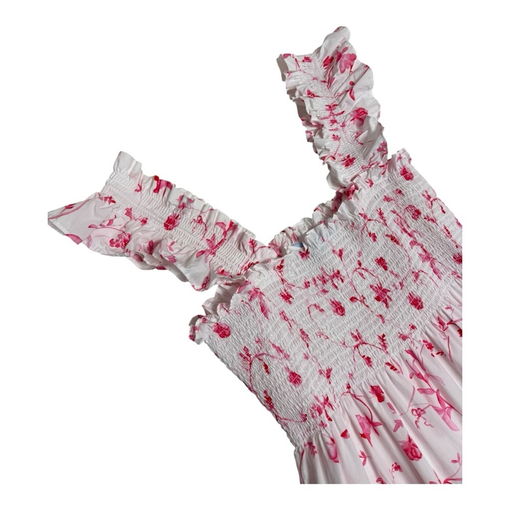 Hill House Home Midi Ellie Nap Dress Rose Botanical
Floral White Pink Size Large - Picture 5 of 14